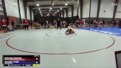 175 lbs 3rd Place Match - Stryker Simmons, Reality Sports Wrestling Club vs Braden Lauer, Washington