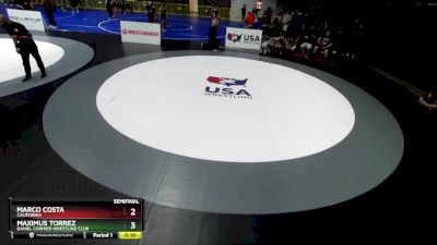 125 lbs Semifinal - Maximus Torrez, Daniel Cormier Wrestling Club vs Marco Costa, California