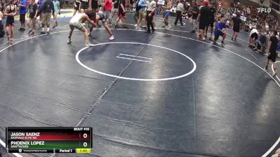 133 lbs Quarterfinal - Jason Saenz, Eastvale Elite WC vs Phoenix Lopez, UNATTACHED