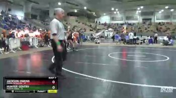 132 lbs Semis & 1st Wb (8 Team) - Jackson Owens, Signal Mountain vs Hunter Gentry, Pigeon Forge