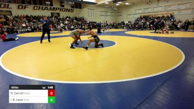 160 lbs Round Of 32 - Ryan Carroll, Granite Hills-El Cajon vs Brian Leon, Roosevelt-Eastvale