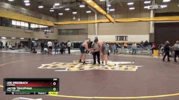 285 lbs 5th Place Match - Joe Dreisbach, Lourdes vs Jacob Traupman, Thiel College