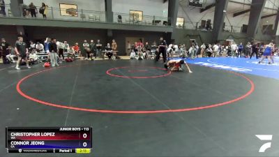 113 lbs Semifinal - Christopher Lopez, WA vs Connor Jeong, CA