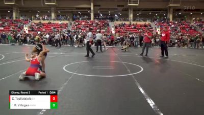 85 lbs Champ. Round 2 - Matteo Villegas, Kansas Young Guns Wrestling Cl vs Cael Taglialatela, Caney Valley