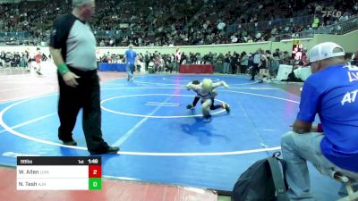 68 lbs Round Of 16 - Wyler Allen, Lions Wrestling Academy vs Nick Tesh, Altus JH