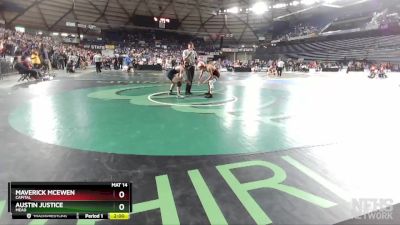 3A 160 lbs Quarterfinal - Maverick McEwen, Capital vs Austin Justice, Mead