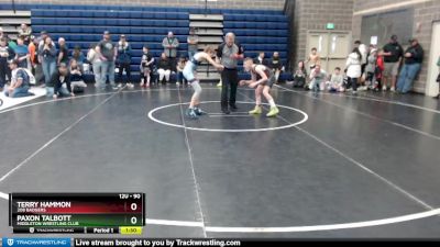 90 lbs Semifinal - Paxon Talbott, Middleton Wrestling Club vs Terry Hammon, 208 Badgers