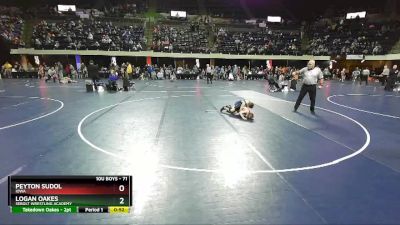 71 lbs Quarterfinal - Logan Oakes, Sebolt Wrestling Academy vs Peyton Sudol, Iowa