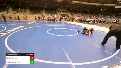 120 lbs Quarterfinal - Hazen Crank, R.A.W. vs John (JD) Ferguson, Pawhuska Elks Takedown