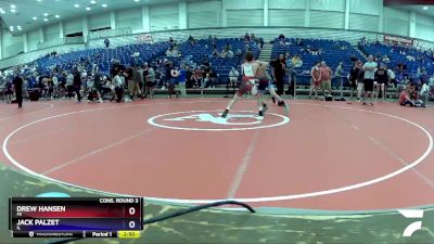 126 lbs Cons. Round 3 - Drew Hansen, MI vs Jack Palzet, IL