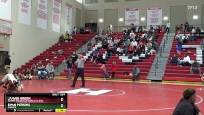 132 lbs Round 3 - Jamari Green, Hewitt Trussville Middle School vs Evan Perkins, Corner