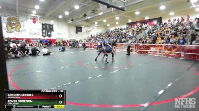 126 lbs Quarterfinal - Edvin Obregon, Lancaster vs Artemis Shmuel, Segerstrom