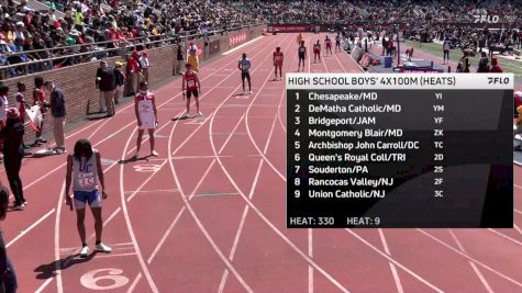 High School Boys' 4x100m Relay Event 330, Prelims 9