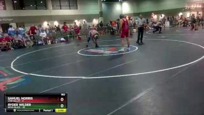 182 lbs Round 2 (16 Team) - Ryder Wilder, NFWA Black vs Samuel Norris, Cow Valley