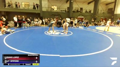 215 lbs Quarterfinal - Lusiano Lopez, OR vs Riley Simmons, WA