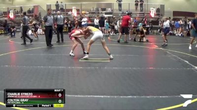 90 lbs Semis & 1st Wrestleback (8 Team) - Charlie Strezo, American Gladiators-Storm vs Colton Gray, MO Outlaws