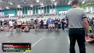 80 lbs Round 6 (10 Team) - Maximo Rua, Gate Keepers Athletics vs Kyler Wright, Finger Lakes Elite Black