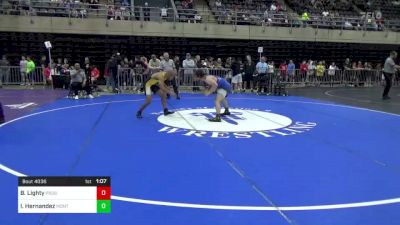 135 lbs Quarterfinal - Bryant Lighty, Prospect Park, NJ vs Isaac Hernandez, Monticello, NY