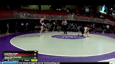 150 lbs Round 4 (6 Team) - Braxton Peacher, Bennington vs Clayton Zahm, Cheyenne East