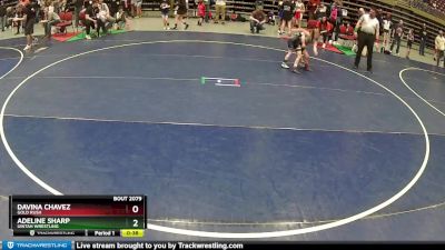 56 lbs Cons. Round 2 - Davina Chavez, Gold Rush vs Adeline Sharp, Uintah Wrestling