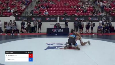 70 kg Rnd Of 64 - Michael Gioffre, Cavalier Wrestling Club vs Logan Ours, Wyoming Wrestling Reg Training Ctr