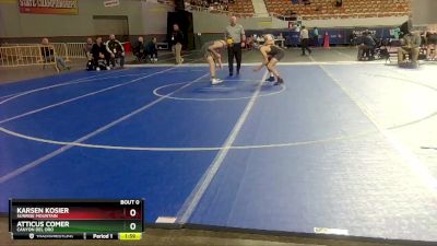 D2-138 lbs Champ. Round 1 - Atticus Comer, Canyon Del Oro vs Karsen Kosier, Sunrise Mountain