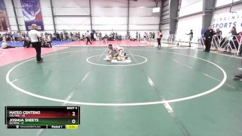 105 lbs Rd# 2 10:30am Friday - Mateo Centeno, Cali Red vs Joshua Sheets, Olympia