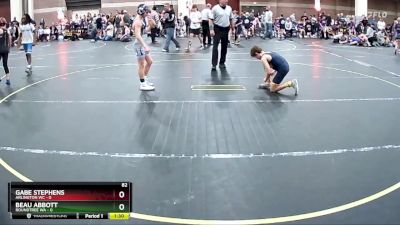 82 lbs Round 2 (4 Team) - Beau Abbott, Roundtree WA vs Gabe Stephens, Arlington WC