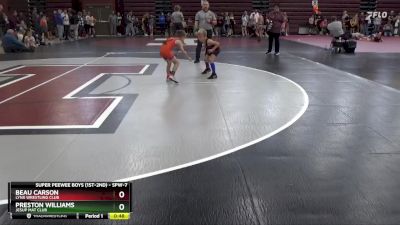 SPW-7 lbs Semifinal - Preston Williams, Jesup Mat Club vs Beau Carson, Lynx Wrestling Club