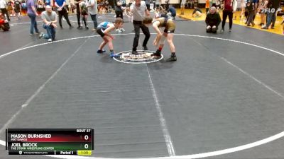 100/10u 100 Round 3 - Joel Brock, The Storm Wrestling Center vs Mason Burnshed, Mat Dawgs