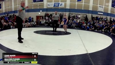 106 lbs Placement (16 Team) - Peyton Schoettle, Roncalli vs Hayden Tomey, Greenfield Central