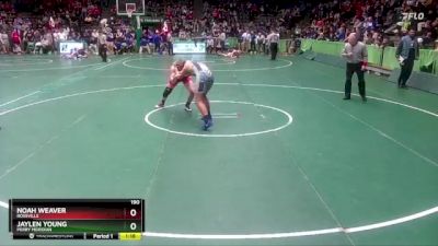 190 lbs Quarterfinal - Noah Weaver, Rossville vs Jaylen Young, Perry Meridian