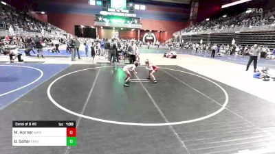 65 lbs Consi Of 8 #2 - Maddox Horner, Natrona Colts WC vs Braydy Salter, CrassTrained