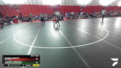 106 lbs Quarterfinal - Andrew DiPiazza, Kaukauna Wrestling Club vs Jacob Zanotti, Wisconsin