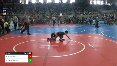 64 lbs Prelims - Bentley Thorman, Sallisaw Takedown Club vs Eric Terrazas, Newcastle Youth Wrestling