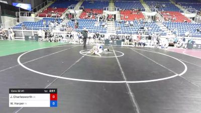 145 lbs Cons 32 #1 - Jacob Charlesworth, Virginia vs Wesley Harper, Indiana