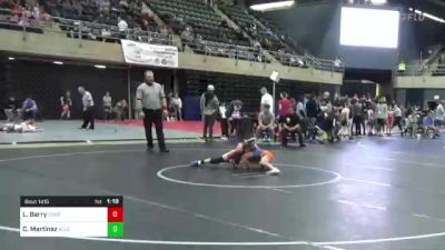 85 lbs Consi Of 4 - Logan Barry, Coventry, RI vs Camren Martinez, Allentown, PA