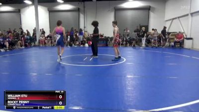 136 lbs Round 2 (8 Team) - William Etu, Virginia vs Rocky Penny, Connecticut