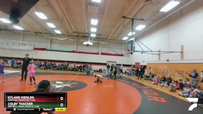 82 lbs Quarterfinal - Colby Thacker, Greybull Basin Athletic Club vs Kyland Kienlen, Worland Wrestling Club