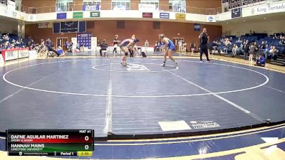 130 lbs Cons. Semi - Hannah Mains, Limestone University vs Dafne Aguilar Martinez, Emory & Henry