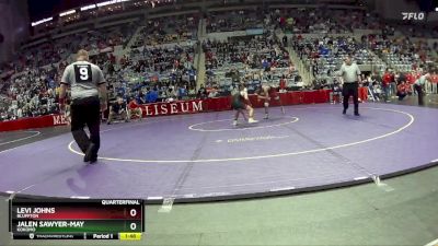 113 lbs Quarterfinal - Jalen Sawyer-May, Kokomo vs Levi Johns, Bluffton