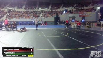 D4-132 lbs 5th Place Match - Tsinajinnie Green, Page vs Austin Rubin, Miami