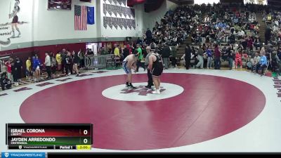 285 lbs Champ. Round 2 - Israel Corona, Liberty vs Jayden Arredondo, Centennial