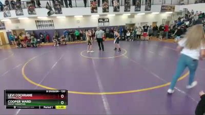 120 lbs Semifinal - Cooper Ward, Rocky Mountain vs Levi Cochrane, Greybull MS