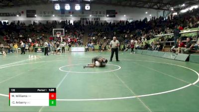 138 lbs Quarterfinal - Christian Arberry, Warren Central vs Marlin Williams, Southmont