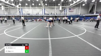 285 lbs 3rd Place - Grady Griess, Naval Academy vs Cory Day, Binghamton University