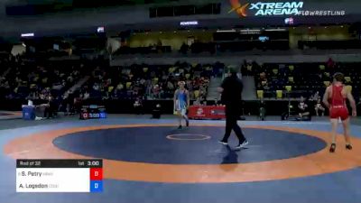 57 kg Rnd Of 32 - Skyler Petry, Minnesota Storm vs Alex Logsdon, Cougar Wrestling Club