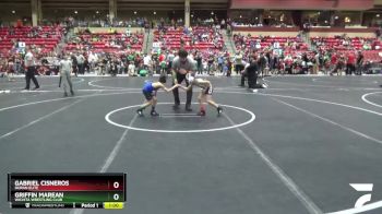 43-46 lbs Round 2 - Griffin Marean, Wichita Wrestling Club vs Gabriel Cisneros, Duran Elite