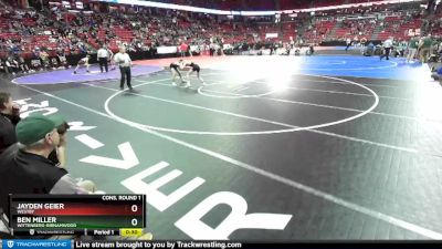 D3-106 lbs Cons. Round 1 - Ben Miller, Wittenberg-Birnamwood vs Jayden Geier, Westby