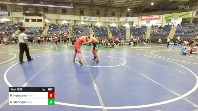 285 lbs Quarterfinal - Riley Neumayer, Eaglecrest WC vs Karol Madrigal, Adams City